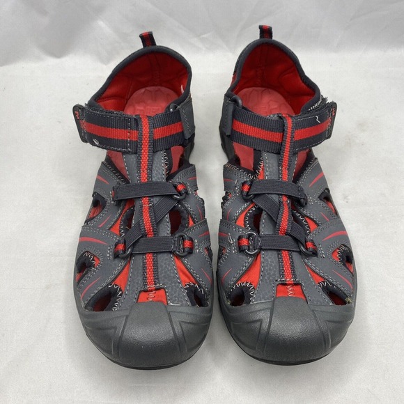 Merrell Hydro Hiking Sandals Waterproof Grey Red Closed-Toe Mens 6/ Womens 7.5 - Picture 5 of 11